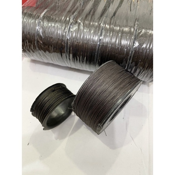 TALI NILON SOL SEPATU HITAM BESAR / TALI NILON SOL SEPATU HITAM KECIL / TALI NILON SOL SEPATU HITAM 