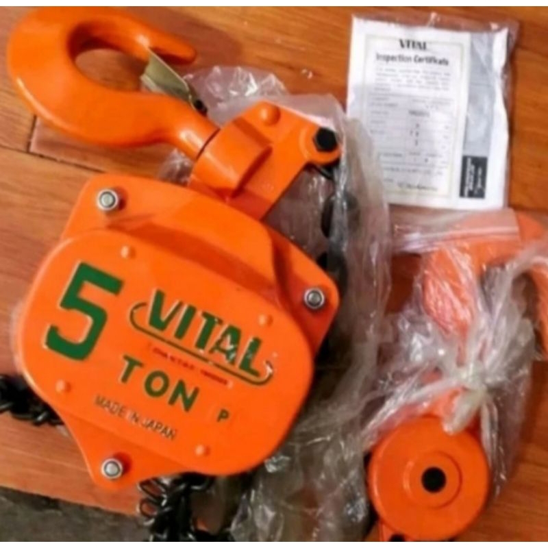 chain block vital 5 ton x 3 eter-chain block manual VITAL JAPAN