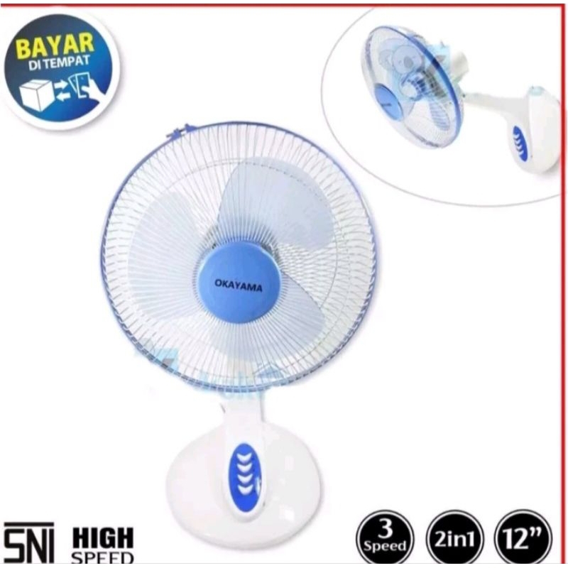 kipas angin meja dinding okayama