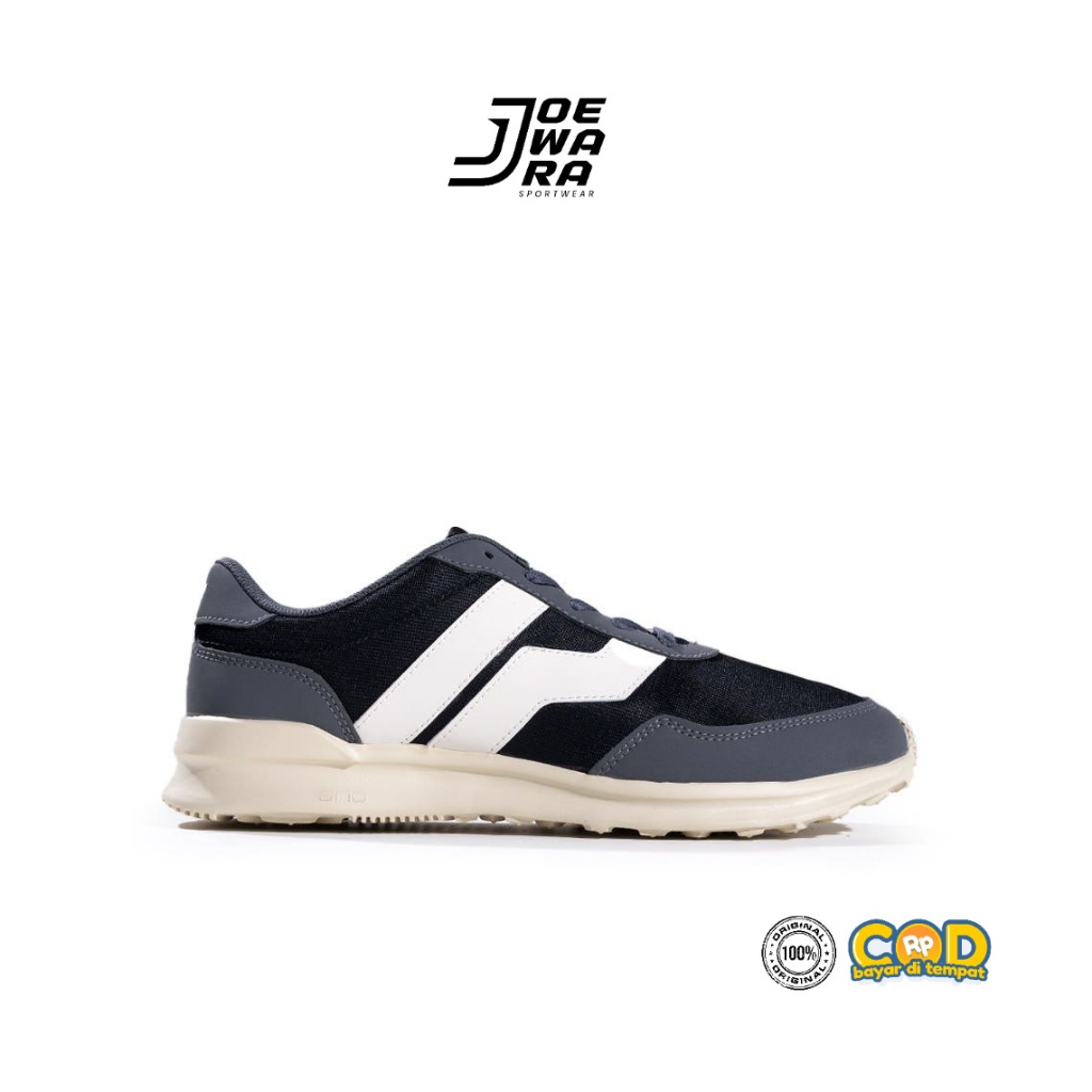 SEPATU PIERO CITY CORE BIG LOGO GREY BLACK SEPATU CASUAL SNEAKERS ORIGINAL