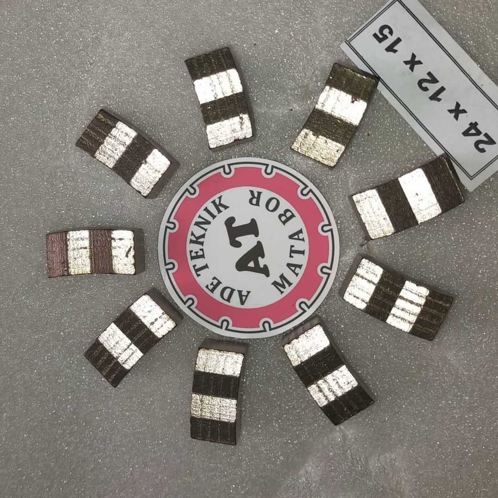 Diamond Segment M 12 mm.mata bor coring .mata bor sumur..Mata diamond segment.Segmen Mata Coring Dia