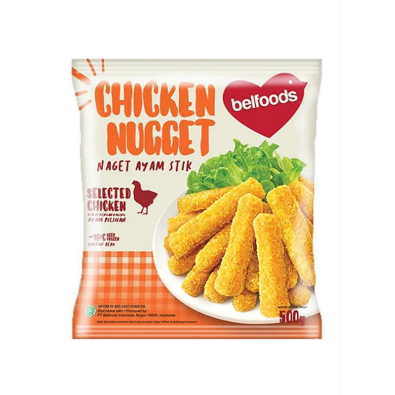 

Belfoods Favorite Chicken Nugget Stick | Favorit Nugget Stik Ayam 500gr