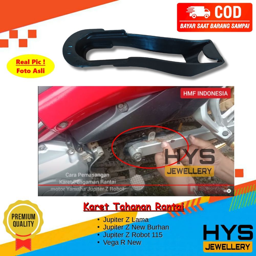 [COD] Karet Tahanan / Pengaman / Bantalan Rantai - Jupiter Z Old Lama Burhan Robot 115 Vega R New