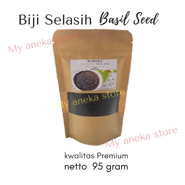 

D1sk0n Pr0m0 Biji selasih / basil seed import kualitas premium 100gr merk minoru [284]