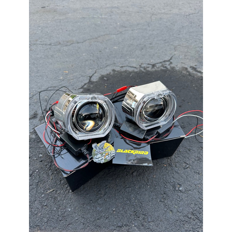 lampu biled blackbird merah biru biled blackbird lampu biled cb gl100 2,5inch biled 2,5inch