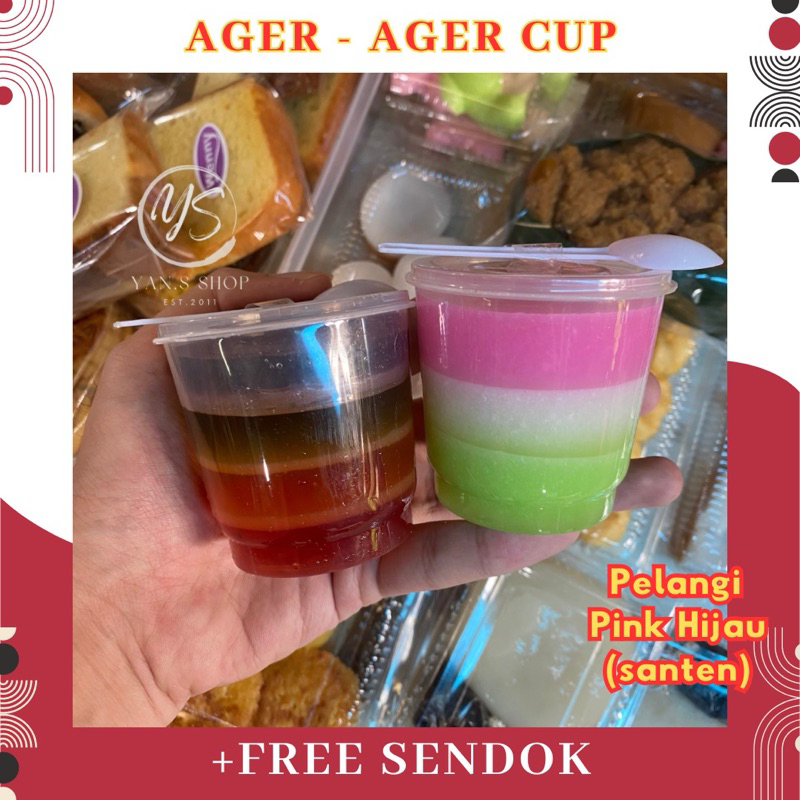 

AGER AGER / JELLY SANTAN JADUL CUP THINWALL HOMEMADE HALAL 100%