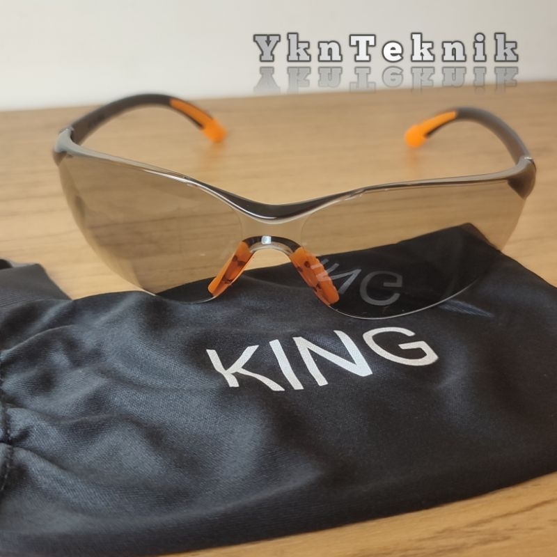 kacamata safety smoke mirror king / kaca mata proyek smoke king