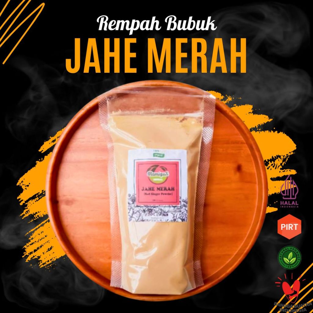 

Jahe Merah Bubuk Herbal Organik / Red Ginger Powder (50 GRAM)