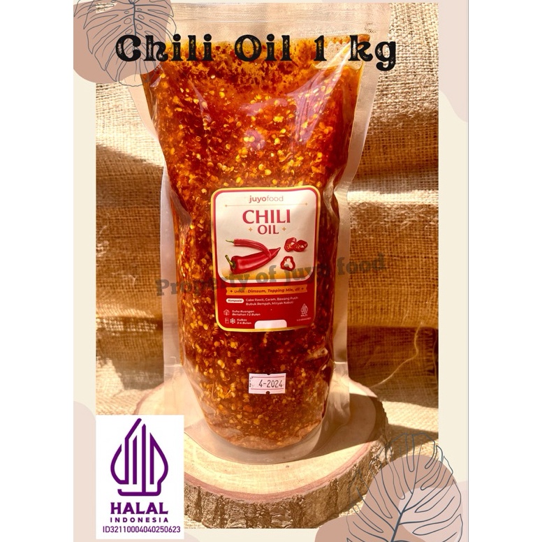 

52 HALAL MUI MINYAK CABAI 1 KG CHILI OIL EKONOMIS jumbo utk dimsum ramen lamien mie bakso baso aci nasgor nasi dll 81