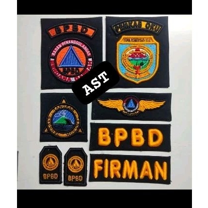 Atribut Bordir BPBD Timbul