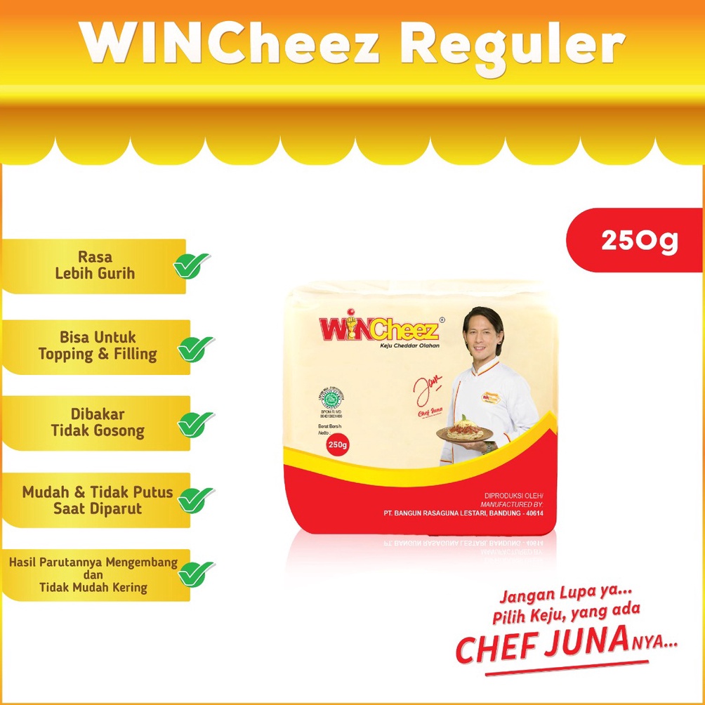 

[Produk KD60] WINCheez Keju Regular 250 Gram tph9h