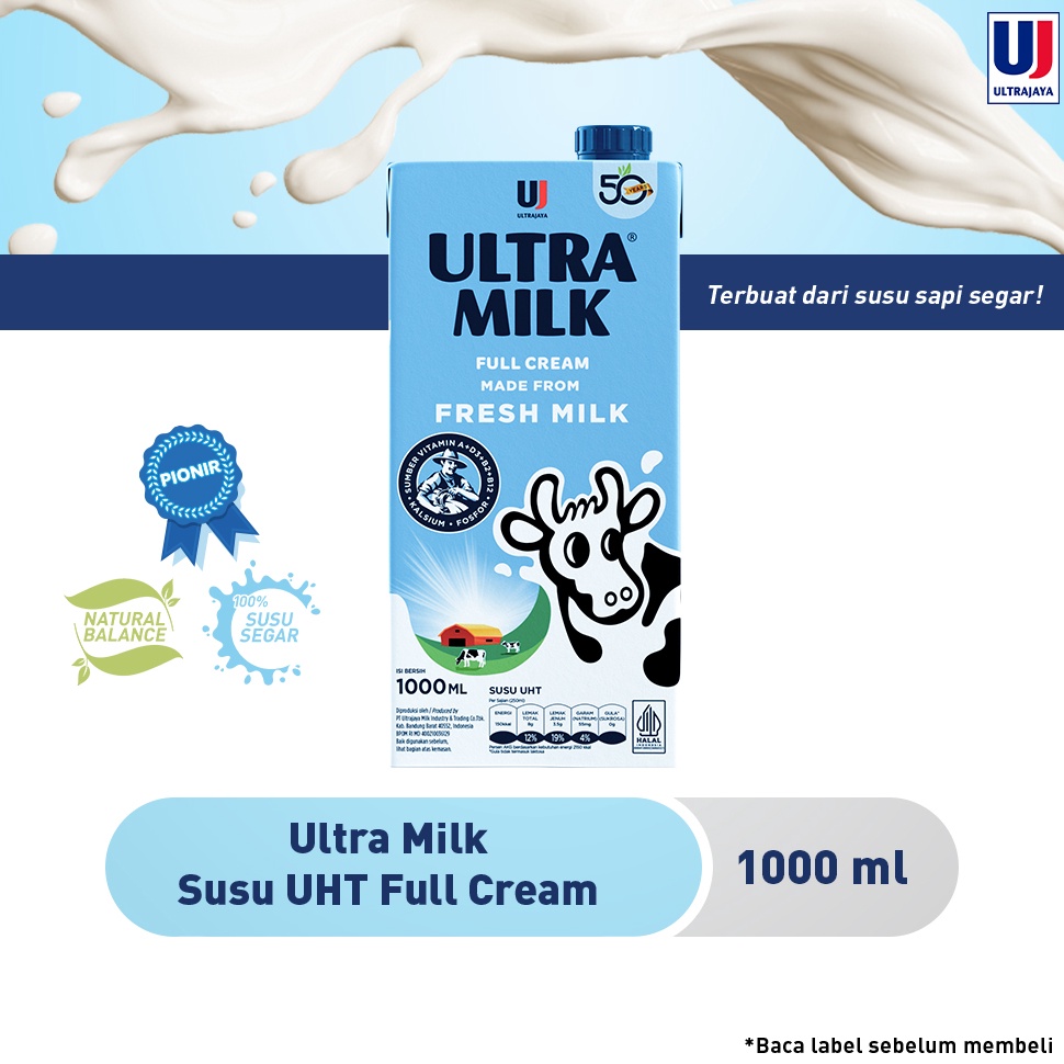

Ultra Milk Susu UHT Full Cream 1L Dijual Murah