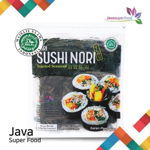 

MNSEY Sushi Nori HALAL Seaweed Rumput Laut Sushi Untuk Kimbab/ Gimbab Varian 5/10/20/50 Lembar bdsmb