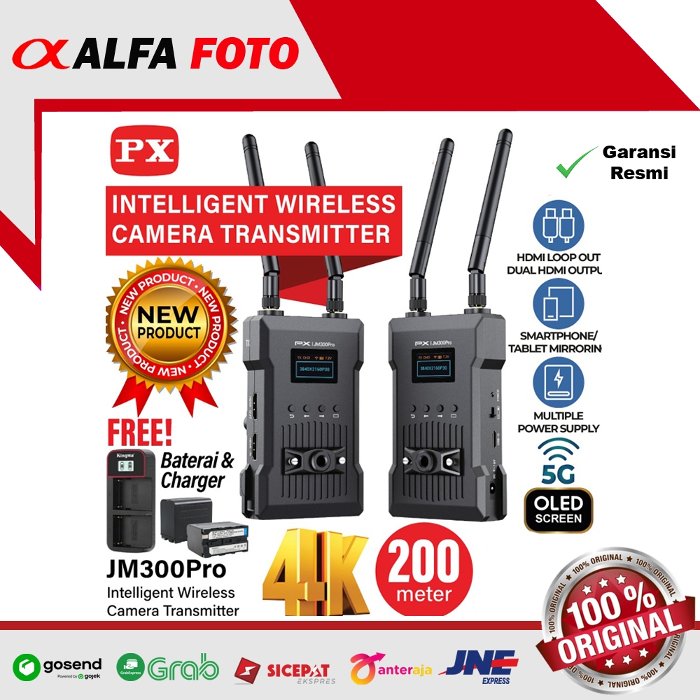 Wireless Camera Transmitter Receiver PX JM 300 Pro 4K bukan Hollyland JM300