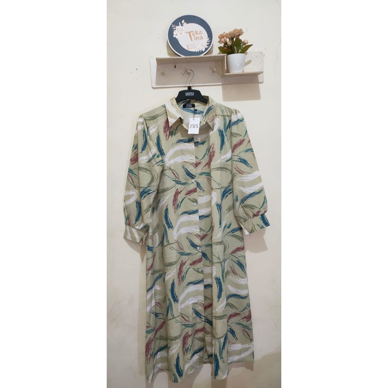 READY‼️ MIDI DRESS ZARA PREMIUM