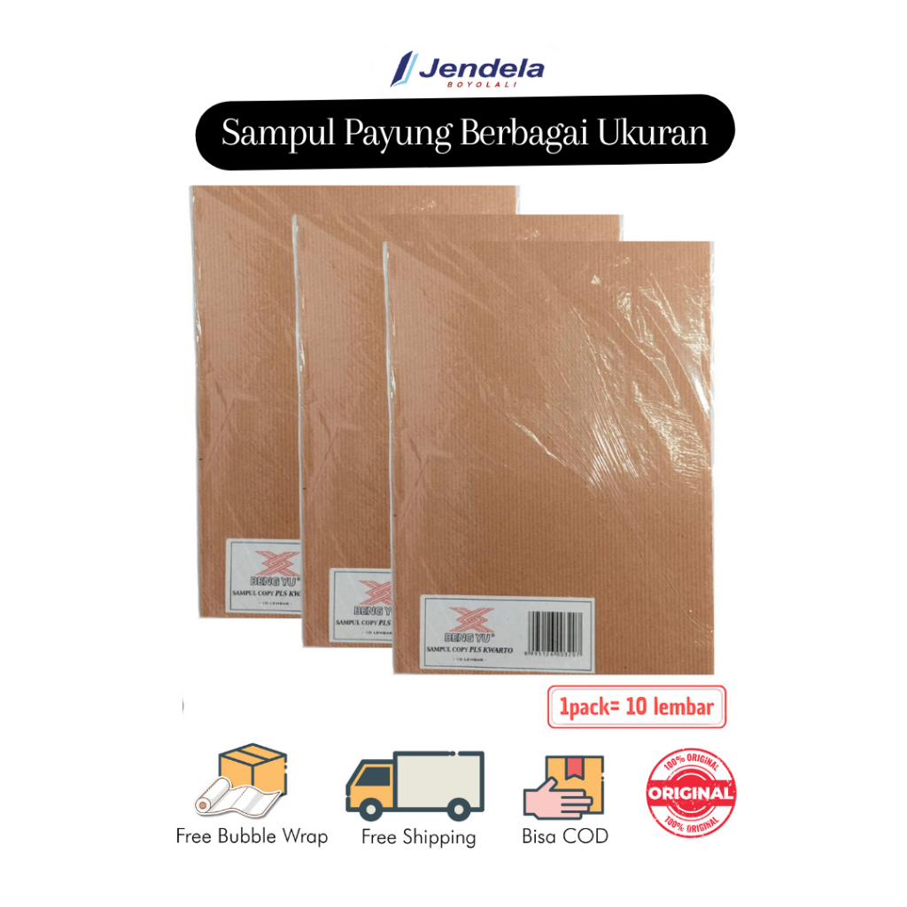 

Sampul Buku Tulis Sampul Coklat Sampul Payung Kwarto Boxy