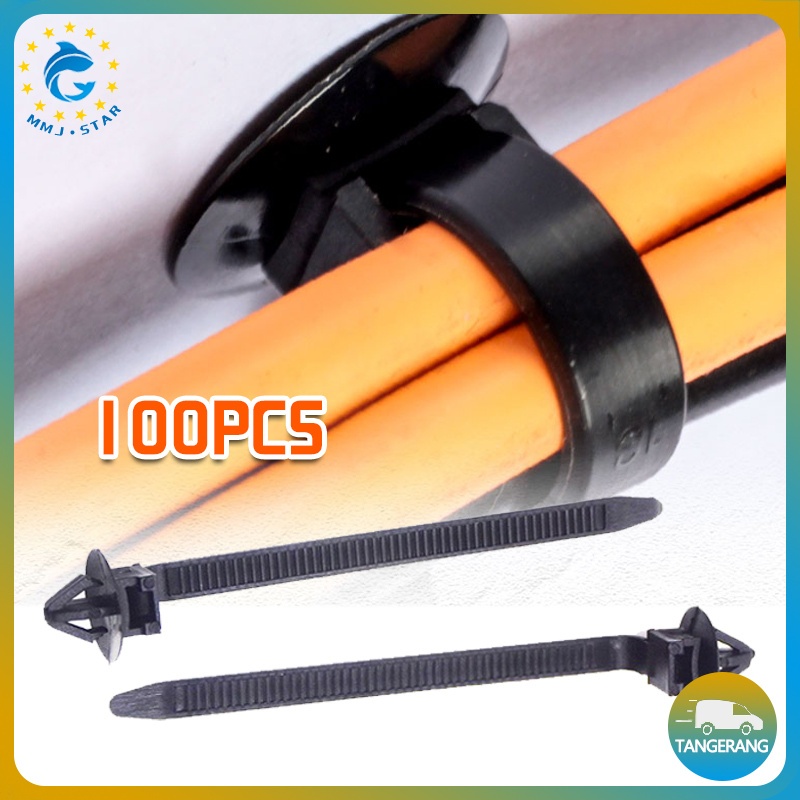 【100 PCS】Clip Tali Kabel Body Universal Mobil/Kabel Ties Pengikat Kabel Bodi Mobil