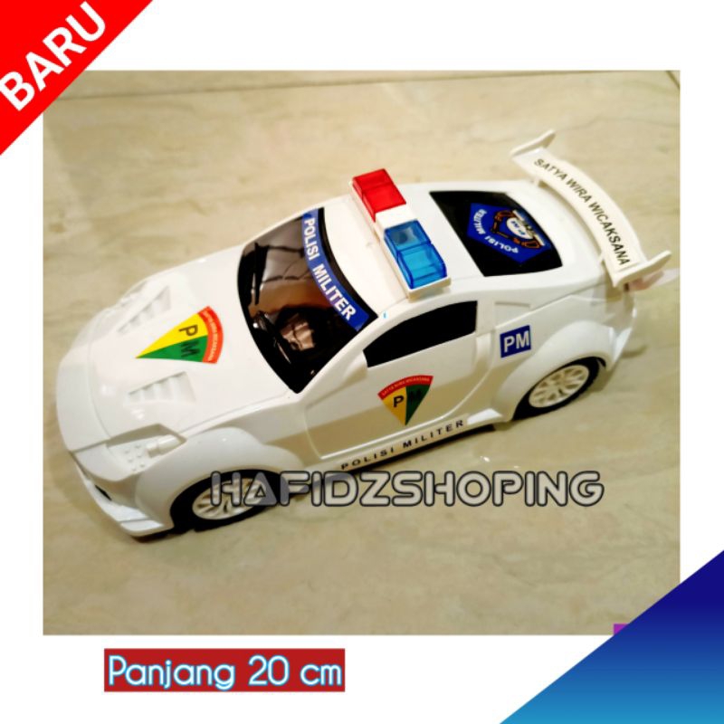 MAINAN MOBIL SEDAN POLISI MILITER