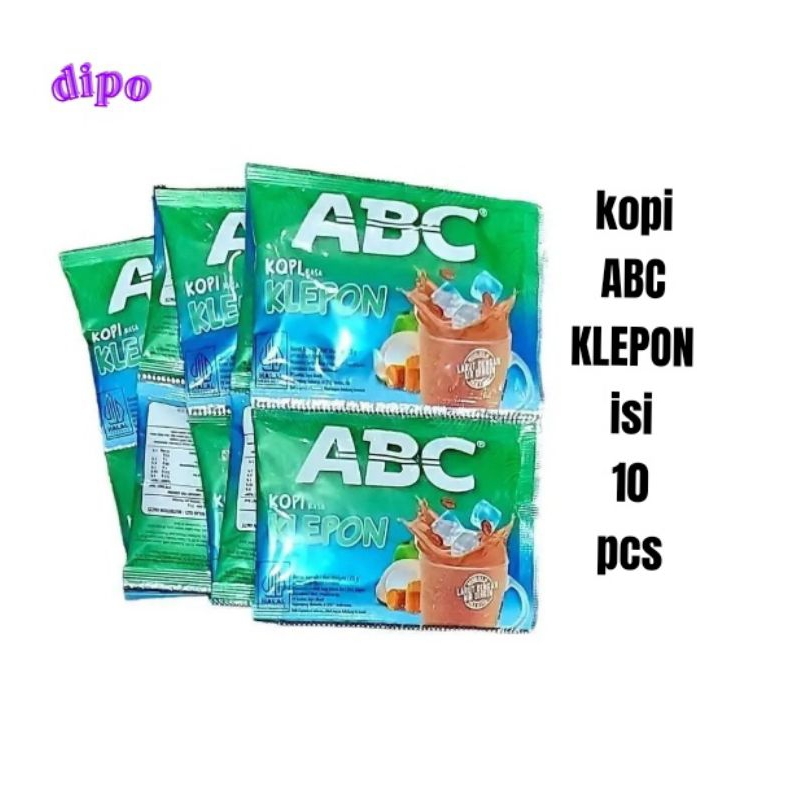 

kopi ABC KLEPON 1 Renceng isi 10 sachet