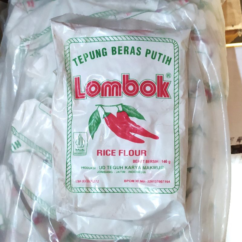 

tepung beras putih cap Lombok 140gr