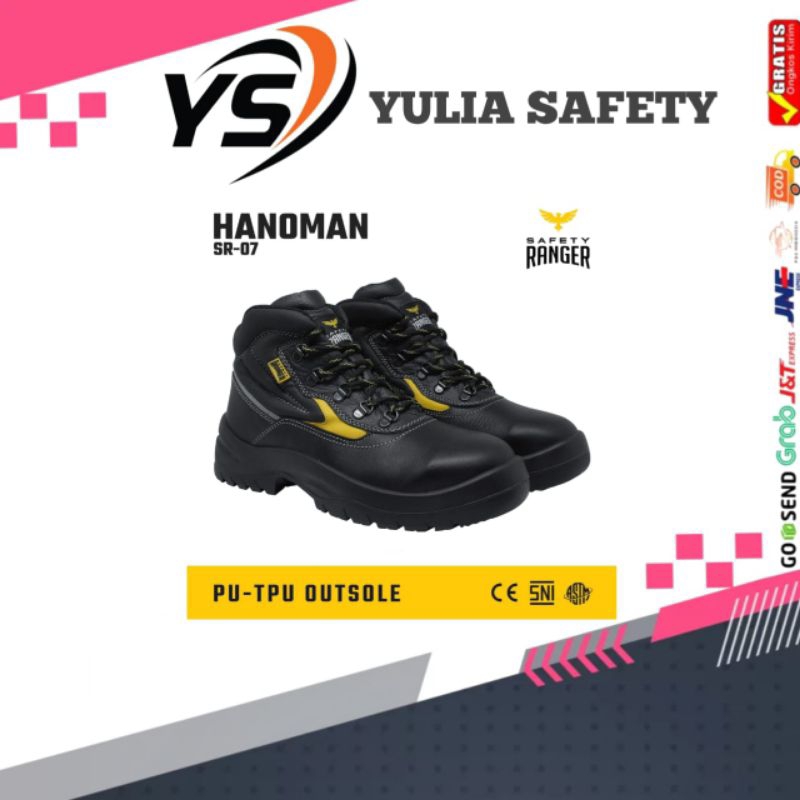 SEPATU SAFETY RANGER HANOMAN SR-07 ORIGINAL, JUAL SEPATU RANGER HANOMAN, SEPATU SAFETY, SEPATU SAFET