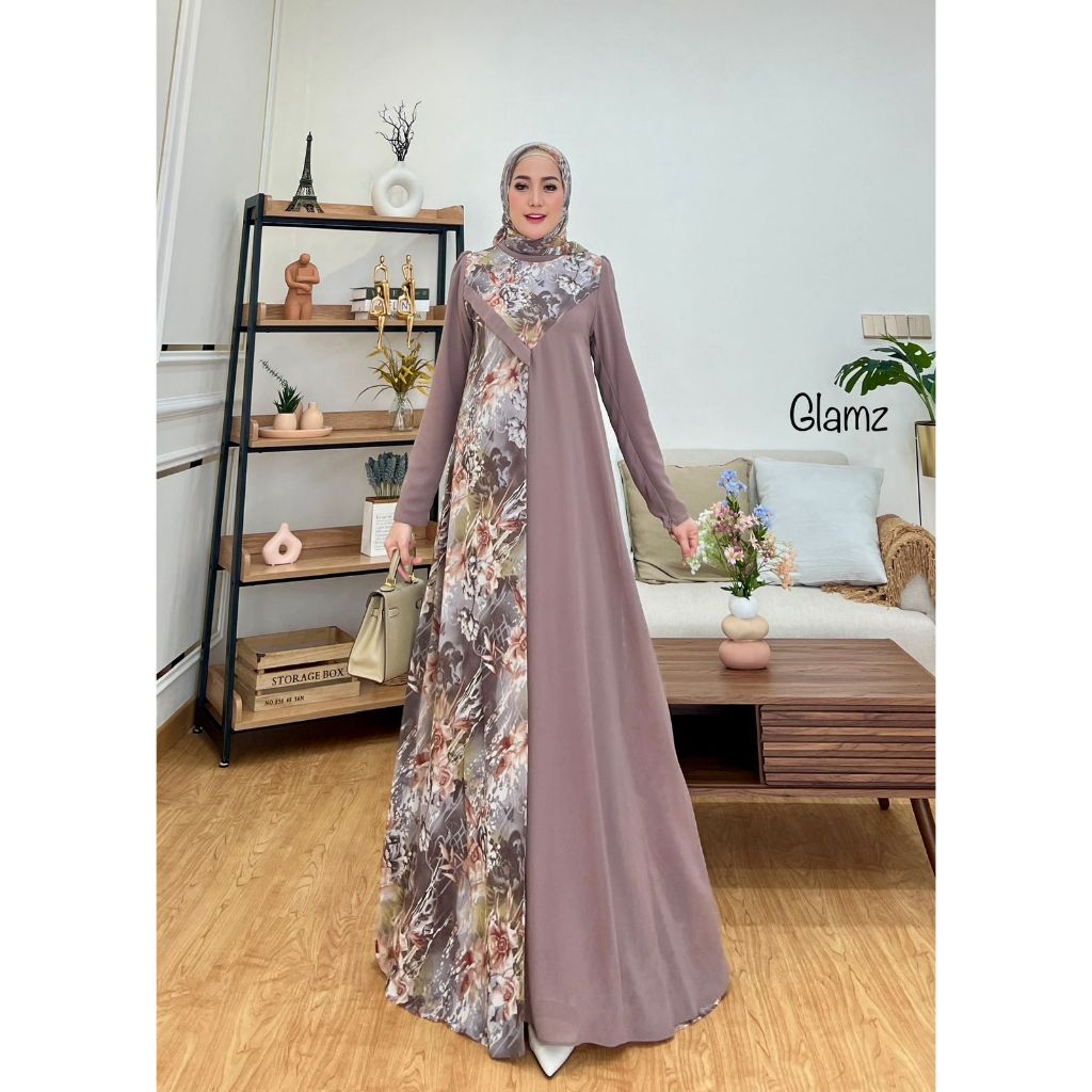 SYAHMINA BY GLAMZ/GLZ/GAMIS SET HIJAB/GAMIS SET JILBAB/GAMIS SYARI/GAMIS PESTA/GAMIS PENGAJIAN