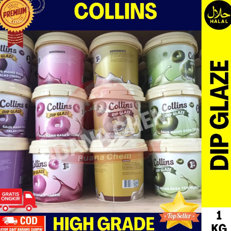 

44 Collins Dip Glaze 1kg All Varian / Topping Pasta Coklat Donat Pisang Nugget Aneka Rasa 63