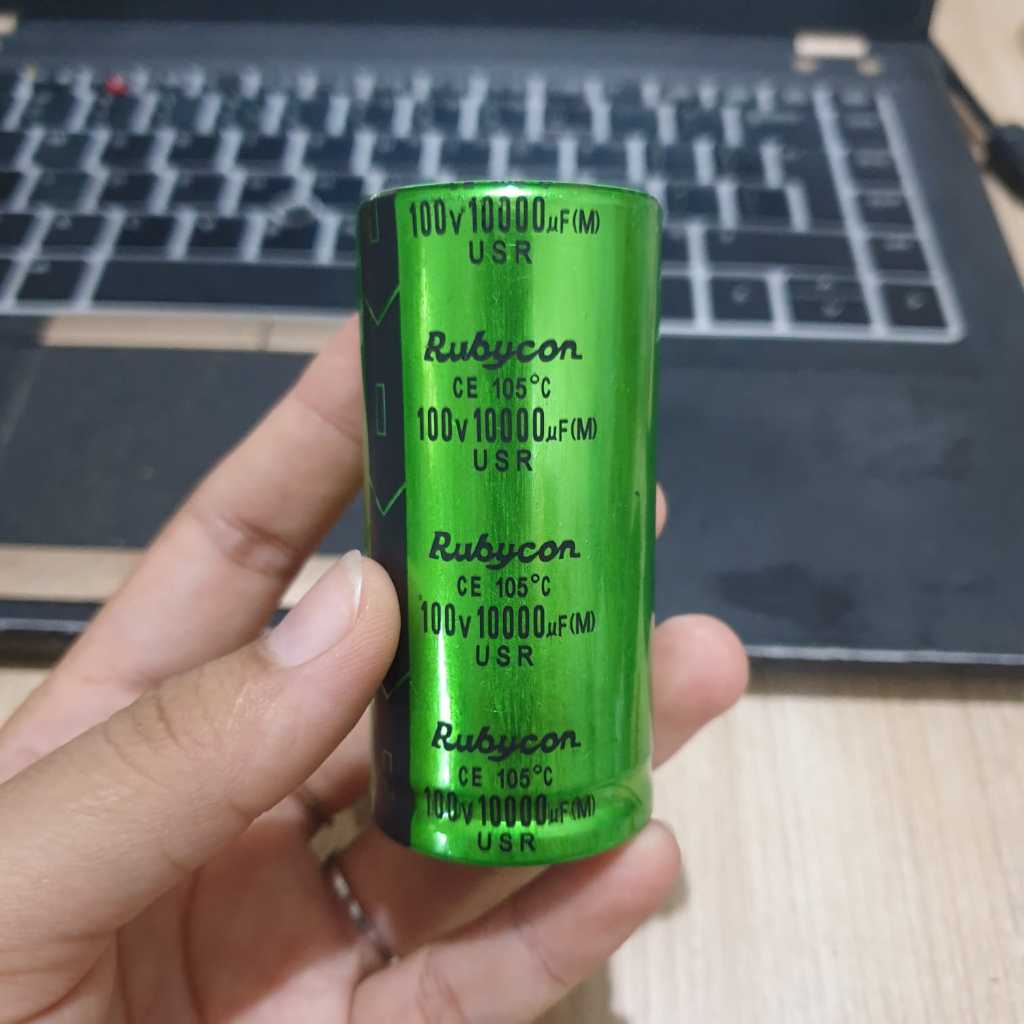 Elco 10000uf 100v Rubycon USR hijau Original