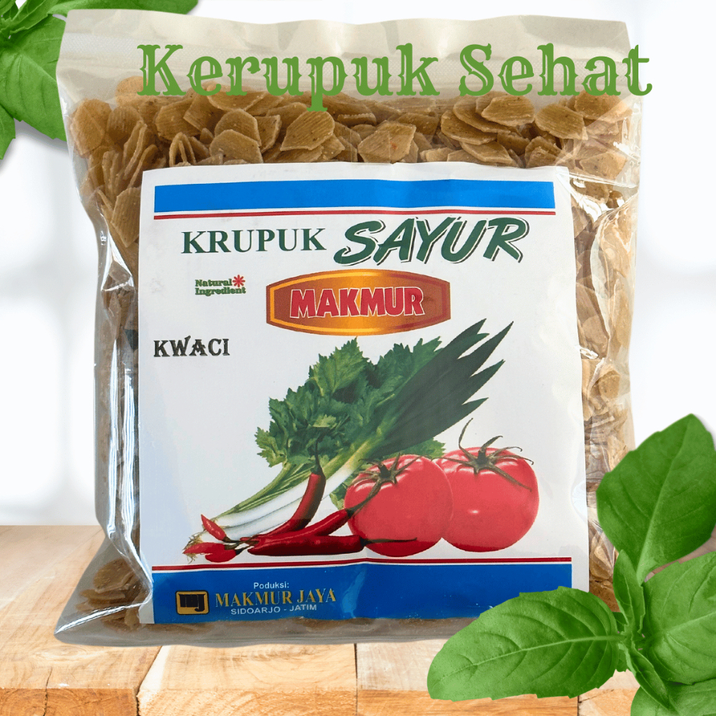 Kerupuk Sayur Mentah Rasa Kwaci Cap Makmur 500g