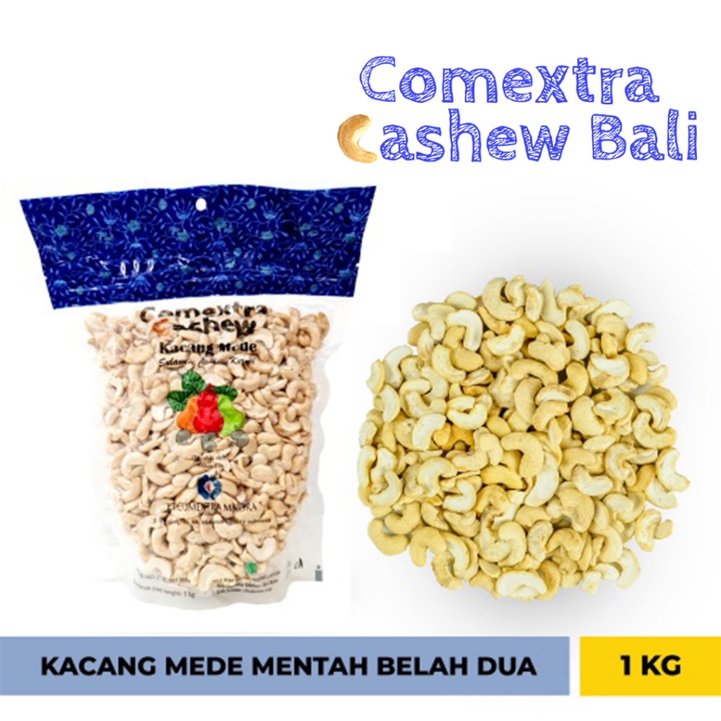 

Kacang Mede Comextra Mentah Belah Dua 1 Kg - Cashew Mete Mente (Bali)