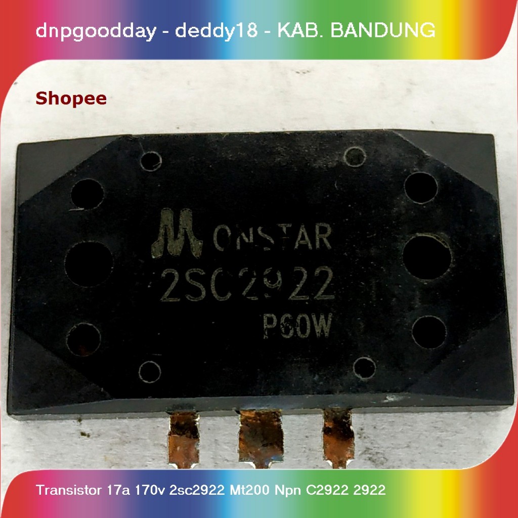 transistor 17a 170v 2sc2922 mt200 npn c2922 2922