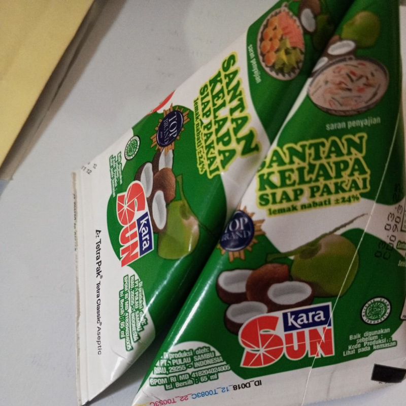 

SUN KARA santan kelapa instansi siap pakai
