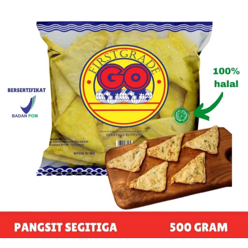 

Go Pangsit Ikan segitiga / Spring roll ikan 500gr isi 32