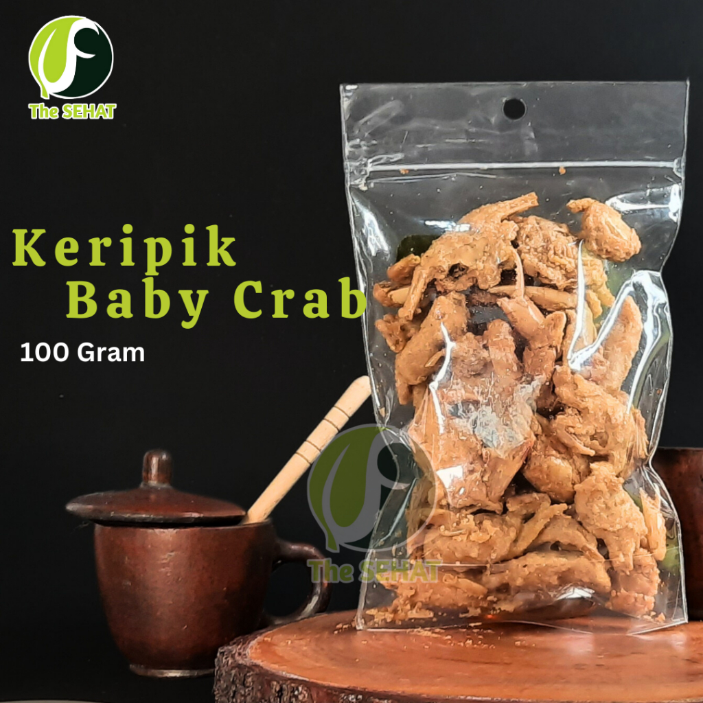 

TheSehat Baby Crab Crispy Keripik Cemilan Murah Enak Gurih Makanan Ringan Snack 100gr