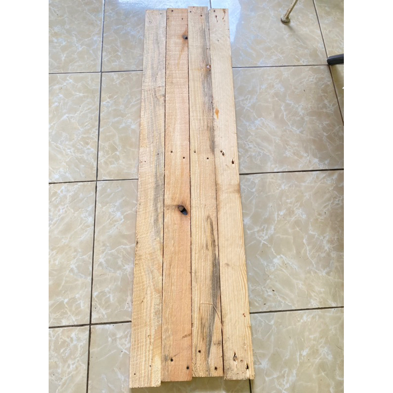 kayu jati belanda ex palet 120cm X 7,5cm X 2cm