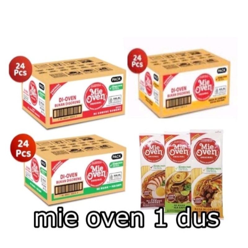 mie oven goreng/iga sapi/gulai 1dus isi 24pcs
