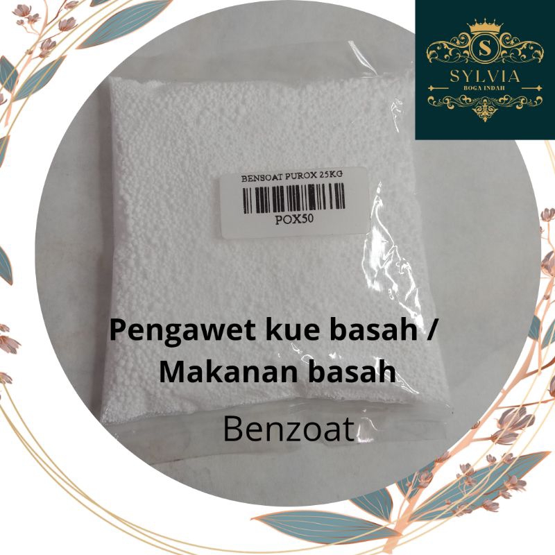 

Benzoat / Bensoat / Pengawet Makanan Basah / Pengawet Kue Basah 50 gr Repack