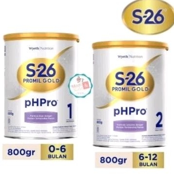 S26 S-26 Promil Gold PHPro 1 / PHPro 2  susu alergi bayi 0- 6 bulan / 6- 12 bulan 800gr