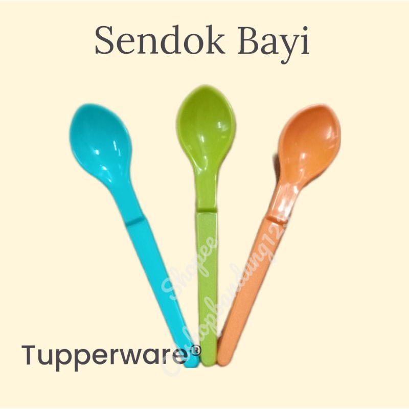 Tupperware Sendok Makan Bayi Hang On Spoon Original (RANDOM)