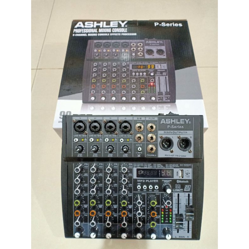 Mixer Ashley P-Series 6channel Original Ashley