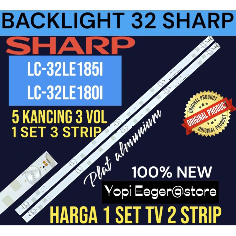 BACKLIGHT TV LCD LED SHARP 32 INCH LC-32LE185i- LC-32LE180i BACKLIGHT TV 32 INCH