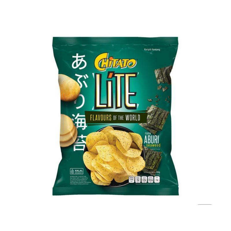 

Chitato Lite Keripik Kentang Aburi Seaweed 65gr