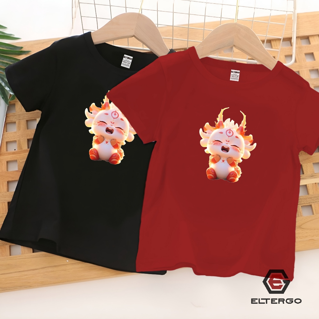 Baju Kaos Distro Naga Tawa Imlek Anak Laki Laki Dan Perempuan Import 1 Sampai 12 Tahun Gift Katun Co