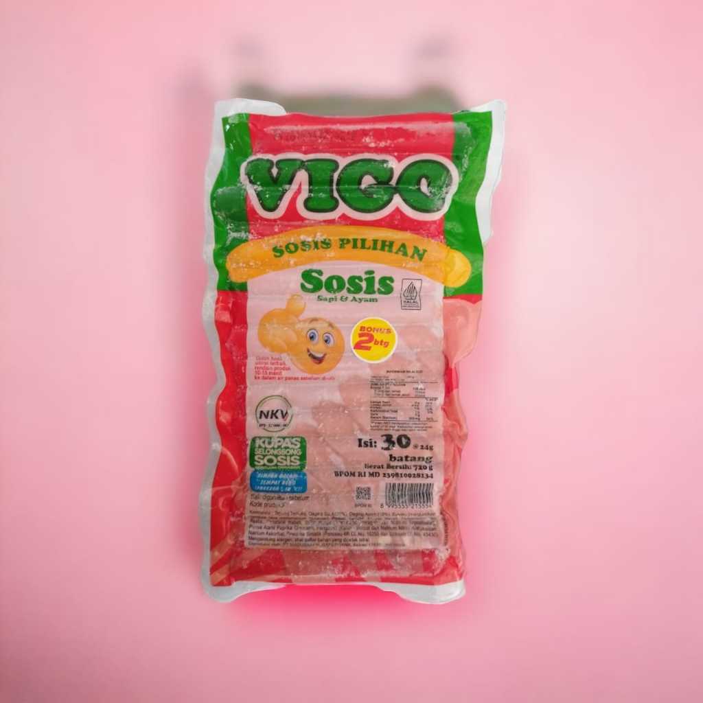 

VIGO SOSIS PILIHAN AYAM & SAPI ISI 32pcs