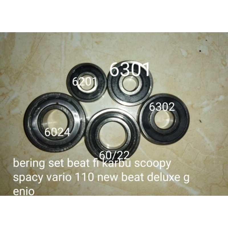 Bering laher set rasio bearing laher rasio gear box beat fi beat karbu scoppy spacy genio beat delux