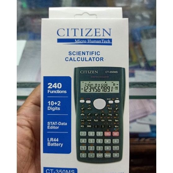 

Sale kalkulator / alat hitung Citizen CT 350 MS Scientific ilmiah Murah Banget