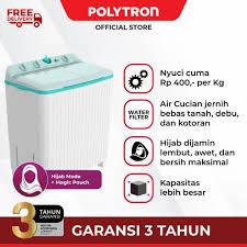 MESIN CUCI 2 TABUNG POLYTRON PWM 7076