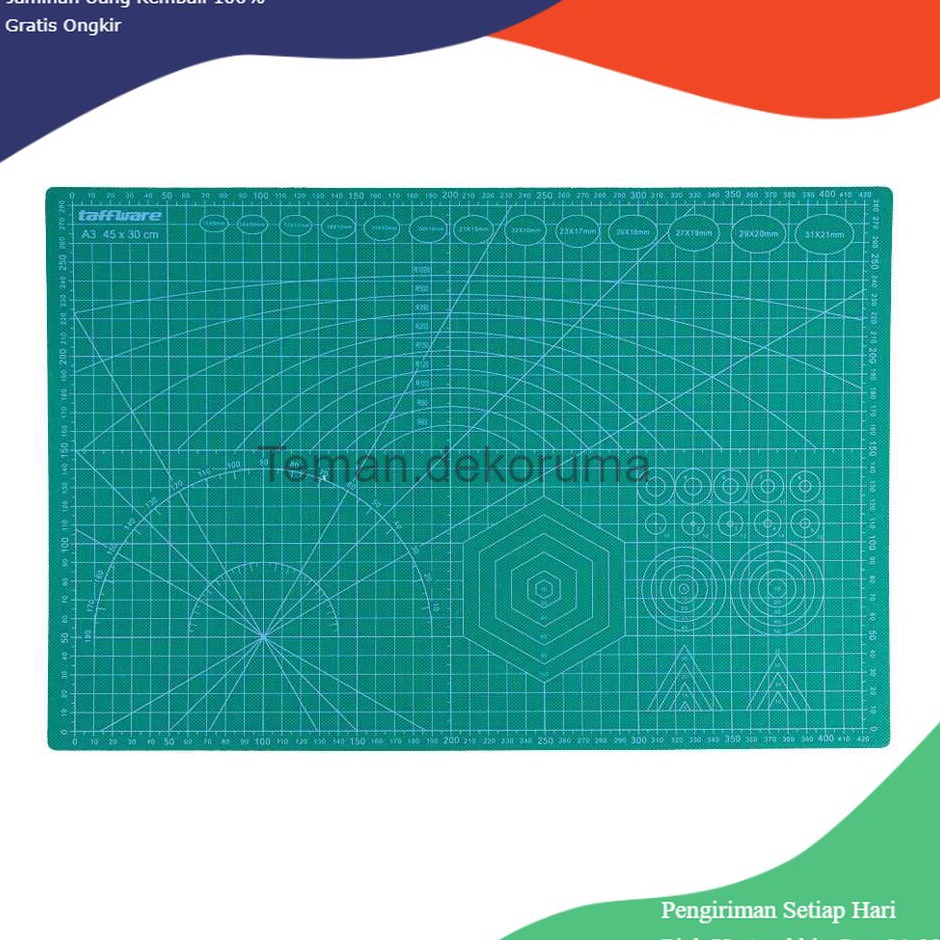 

Diskon Promo TD - PKK Taffware Work Cutting Mat Pad A3 45 x 30cm Terlaris