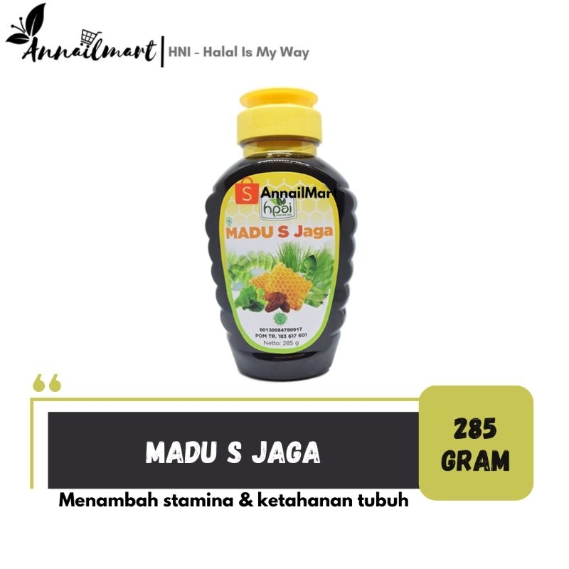 

MADU S JAGA 285 g / MADU Dengan Eksrak Kurma Pegagan Spirulina Alang-alang Sambiloto dan Daun Sirsak AnnailMart