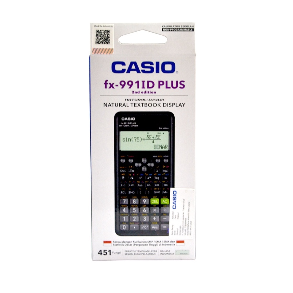 

Terlaris Kalkulator CASIO FX-991 ID PLUS 2nd Calculator Scientific Best Product